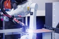 Automatic welding robot Royalty Free Stock Photo