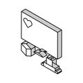 automatically analyzing ugc isometric icon vector illustration