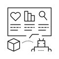 automatically analyzing ugc line icon vector illustration
