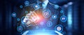 Automation business process RPA innovation technology concept on virtual screen