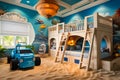 automation child room beach style with smart things Royalty Free Stock Photo