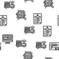 Automation Engineer Vector Seamless Pattern