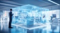 automation futuristic innovation background