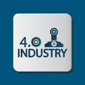Industry 4.0 icon,Technology concept. illustration Royalty Free Stock Photo