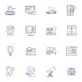 Automation line icons collection. Robotics, Artificial intelligence, Efficiency, Productivity, Machine learning Royalty Free Stock Photo