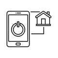 Automation Line Vector icon which can easily modify or edit Royalty Free Stock Photo