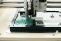 Automation of machine assembly of computer circuit board in the factory for the production of computer components. The