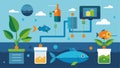 Automation and remote monitoring of water quality parameters ensuring a healthy environment for both fish and plants and
