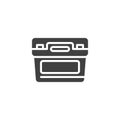 Automobile battery vector icon