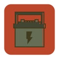 automobile battery. Vector illustration decorative design