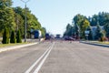 Automobile checkpoint across the state border