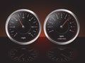 Automobile Dashboard Gauges Royalty Free Stock Photo