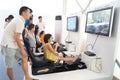 Automobile driving simulation, to attract people to experience