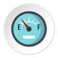 Automobile fuel sensor icon circle Royalty Free Stock Photo