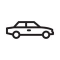 Automobile vector thin line icon