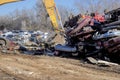 Automobile junk-yard Royalty Free Stock Photo