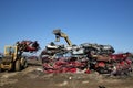 Automobile junk-yard Royalty Free Stock Photo