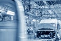 Automobile production line Royalty Free Stock Photo