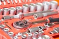 Automobile repair mechanic tool Wrench Set Royalty Free Stock Photo