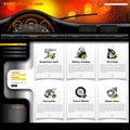 Automobile Service Website Template Royalty Free Stock Photo