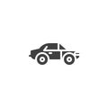 Automobile side view vector icon