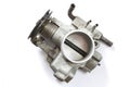 Throttle valve closeup on white background Royalty Free Stock Photo
