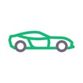 Automobile vector color line icon