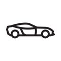 Automobile vector thin line icon