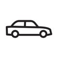 Automobile vector thin line icon