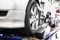 Automobile wheel alignment