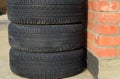 Automobile wheel. Rubber tires. Summer rubber set for the car. W