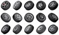 Automobile wheels bundle