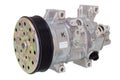 Automotive air conditioning compressor on a white background. car parts