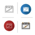 Automotive battery icon Royalty Free Stock Photo