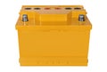 Automotive battery of orange color