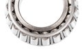 Automotive bearings. tapered roller bearing isolated on a white background. top view. Close up