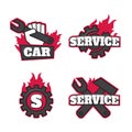 Automotive Car Logo Template Design. Garage set eps10