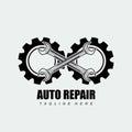 AUTOMOTIVE CAR REPAIR LOGO DESIGN SUITABLE FOR COMPANY LOGO STICKERS AND SCREENS