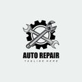 AUTOMOTIVE CAR REPAIR LOGO DESIGN SUITABLE FOR COMPANY LOGO STICKERS AND SCREENS