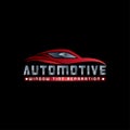 Automotive car window tint logo design template modern vector