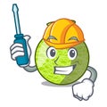 Automotive cartoon ripe melon fruit in the kitchen