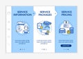 Automotive client service onboarding vector template