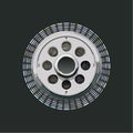 Automotive Clutch Disc Vector Graphic Royalty Free Stock Photo