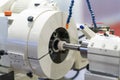 Automotive cnc lathe and cnc grinding part Royalty Free Stock Photo