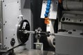 Automotive cnc lathe and cnc grinding part Royalty Free Stock Photo