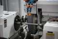 Automotive cnc lathe and cnc grinding part Royalty Free Stock Photo