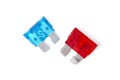 Automotive electrical fuses Royalty Free Stock Photo
