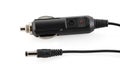 Automotive electronics. Electric adapter for charging devices into a Car cigarette lighter isolated with white background Royalty Free Stock Photo