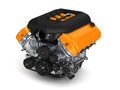 Automotive engine.3D illustration