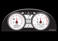 Automotive icon car dashboard vehicle speedometer concept